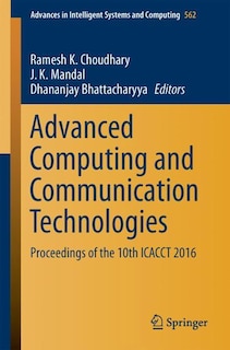 Couverture_Advanced Computing And Communication Technologies