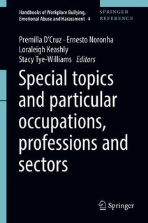 Couverture_Special Topics And Particular Occupations, Professions And Sectors
