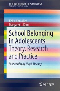 Front cover_School Belonging In Adolescents