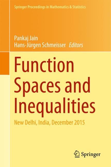 Couverture_Function Spaces And Inequalities