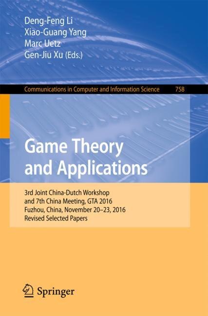 Front cover_Game Theory and Applications