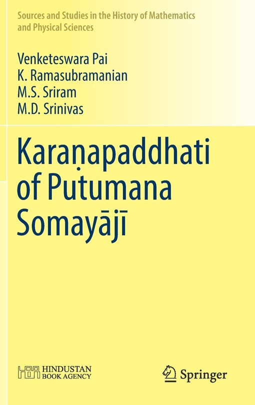 Front cover_Karaa Apaddhati Of Putumana Somayaja