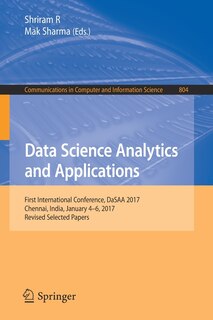 Couverture_Data Science Analytics and Applications