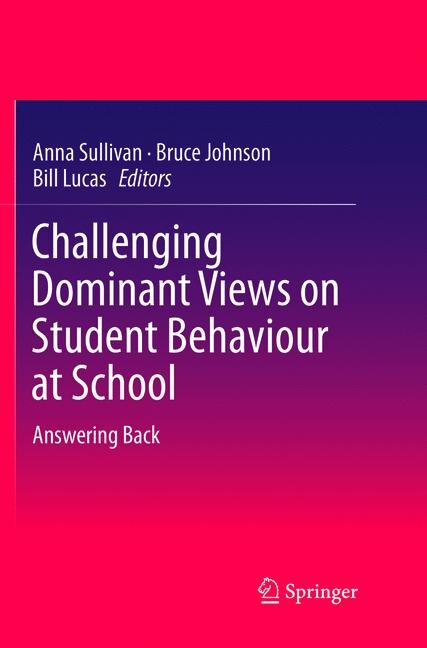 Couverture_Challenging Dominant Views On Student Behaviour At School