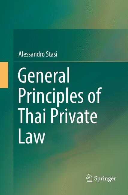 Front cover_General Principles Of Thai Private Law