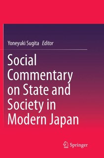 Couverture_Social Commentary On State And Society In Modern Japan