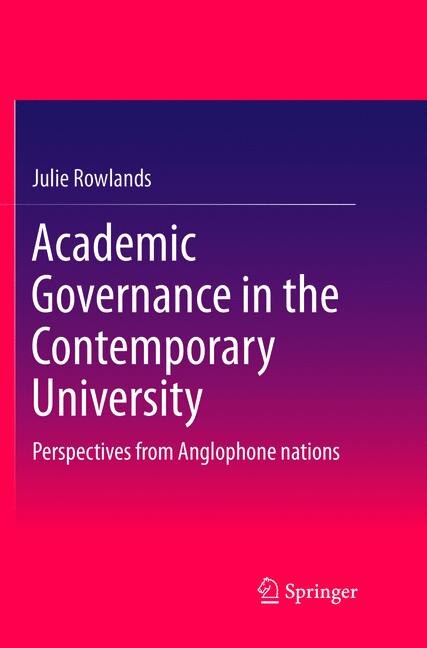 Front cover_Academic Governance In The Contemporary University