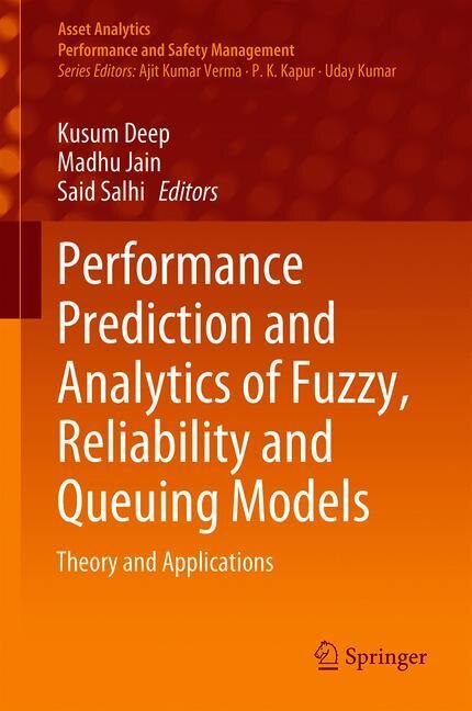 Couverture_Performance Prediction And Analytics Of Fuzzy, Reliability And Queuing Models