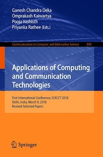 Couverture_Applications Of Computing And Communication Technologies