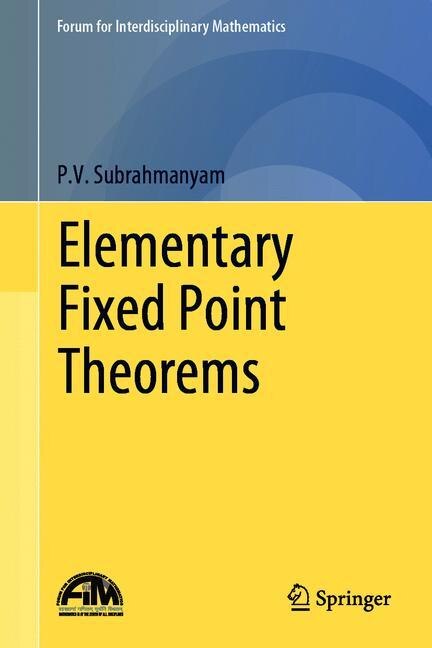 Couverture_Elementary Fixed Point Theorems