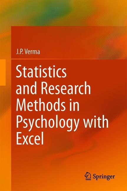 Couverture_Statistics And Research Methods In Psychology With Excel