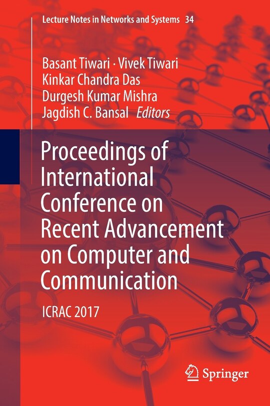 Couverture_Proceedings Of International Conference On Recent Advancement On Computer And Communication