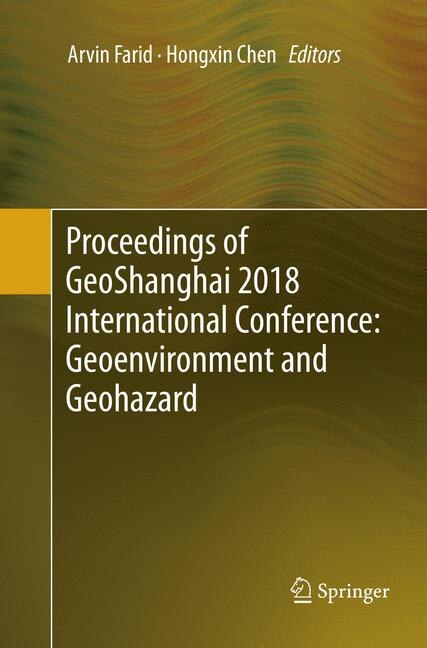 Couverture_Proceedings Of Geoshanghai 2018 International Conference