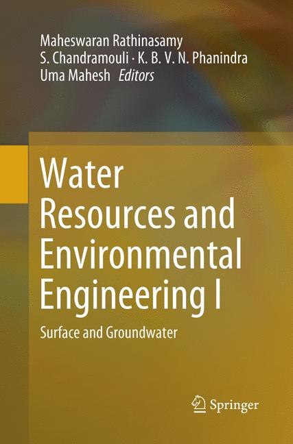 Couverture_Water Resources And Environmental Engineering I