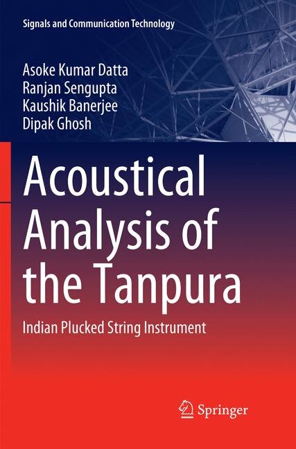 Couverture_Acoustical Analysis Of The Tanpura