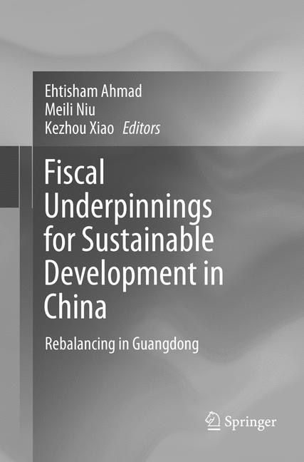 Front cover_Fiscal Underpinnings For Sustainable Development In China