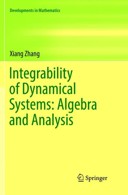 Couverture_Integrability Of Dynamical Systems