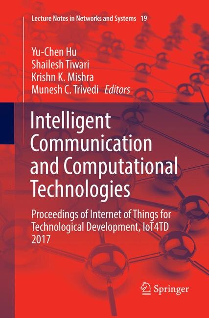 Couverture_Intelligent Communication And Computational Technologies