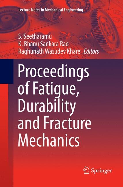Couverture_Proceedings Of Fatigue, Durability And Fracture Mechanics