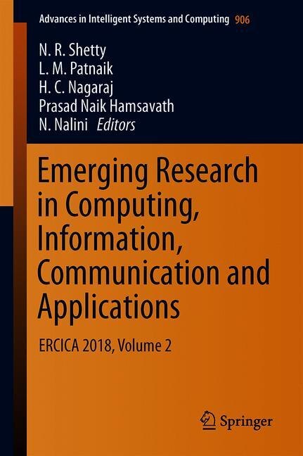 Couverture_Emerging Research In Computing, Information, Communication And Applications
