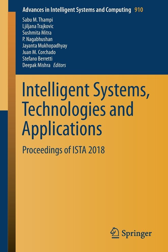 Couverture_Intelligent Systems, Technologies And Applications