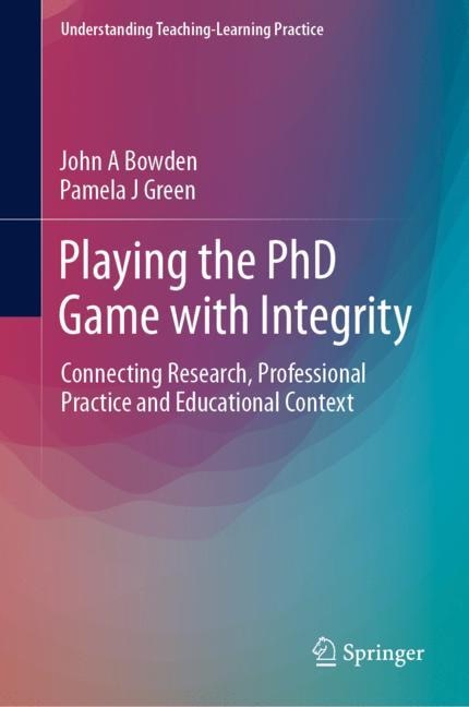 Couverture_Playing The Phd Game With Integrity