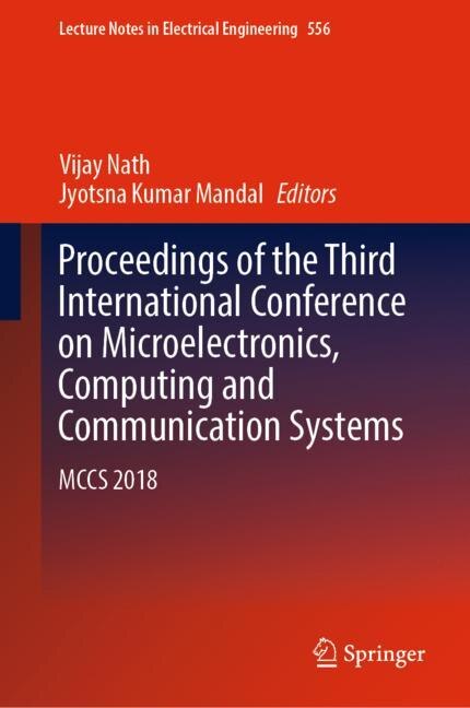 Couverture_Proceedings of the Third International Conference on Microelectronics, Computing and Communication Systems