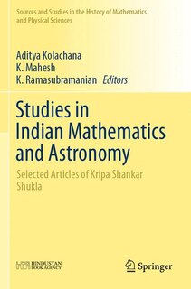 Couverture_Studies In Indian Mathematics And Astronomy