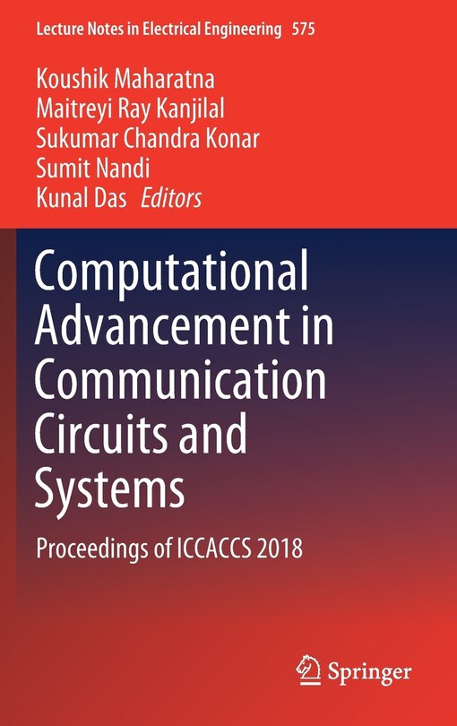 Front cover_Computational Advancement In Communication Circuits And Systems