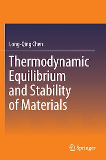 Couverture_Thermodynamic Equilibrium and Stability of Materials