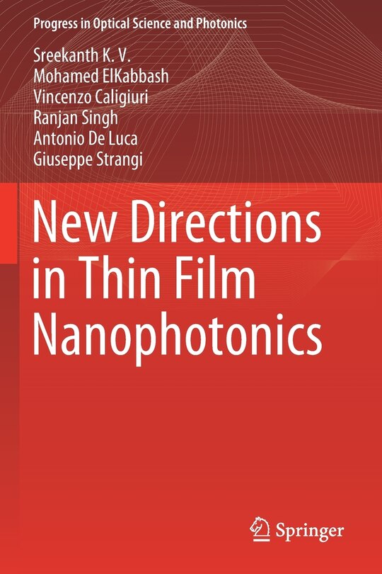 Front cover_New Directions In Thin Film Nanophotonics