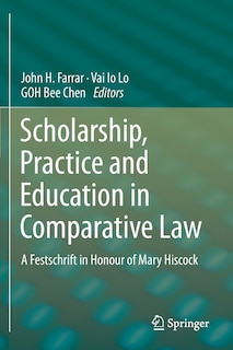 Couverture_Scholarship, Practice And Education In Comparative Law