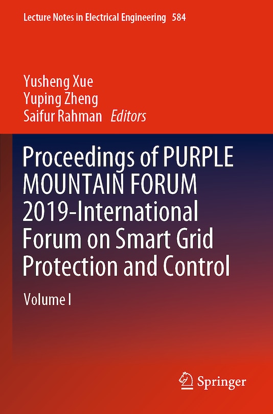 Front cover_Proceedings Of Purple Mountain Forum 2019-international Forum On Smart Grid Protection And Control