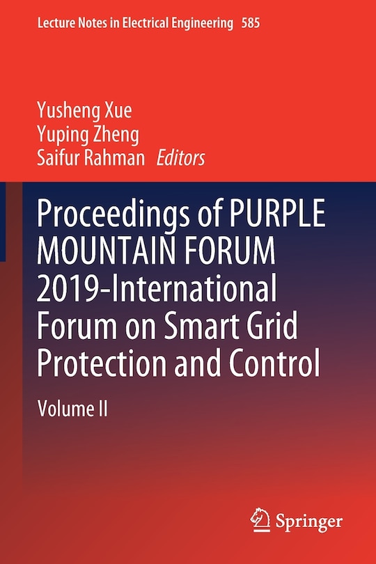 Front cover_Proceedings Of Purple Mountain Forum 2019-international Forum On Smart Grid Protection And Control
