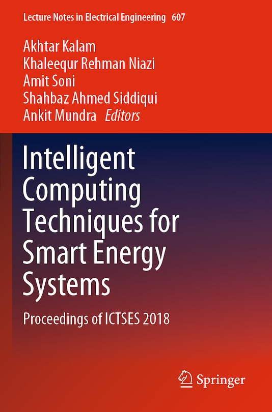 Front cover_Intelligent Computing Techniques For Smart Energy Systems