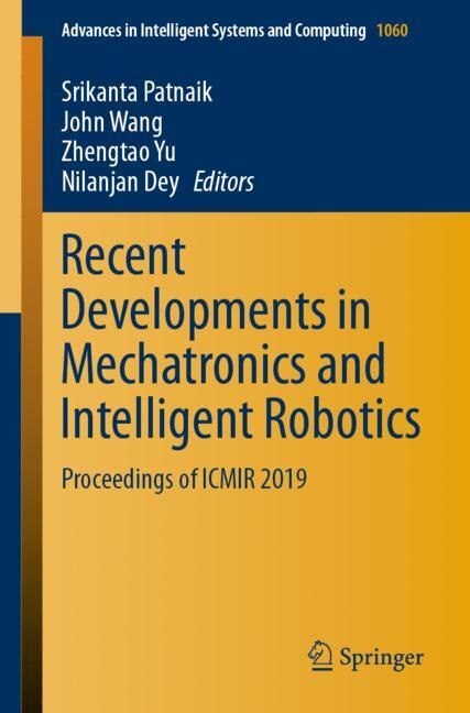 Couverture_Recent Developments In Mechatronics And Intelligent Robotics