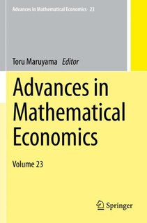 Front cover_Advances in Mathematical Economics