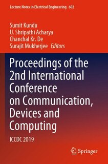 Couverture_Proceedings Of The 2nd International Conference On Communication, Devices And Computing