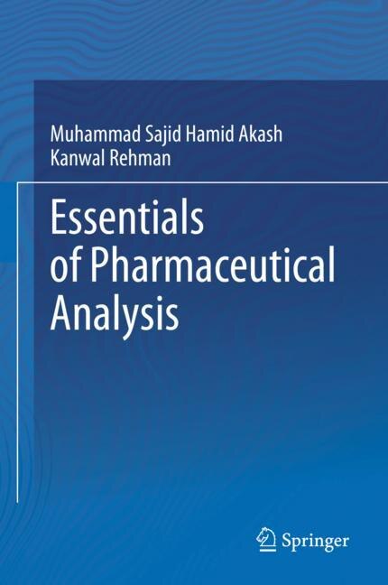 Front cover_Essentials Of Pharmaceutical Analysis