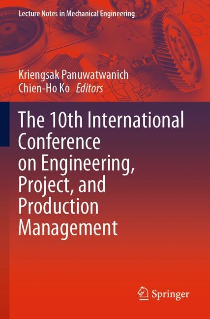 Couverture_The 10th International Conference On Engineering, Project, And Production Management