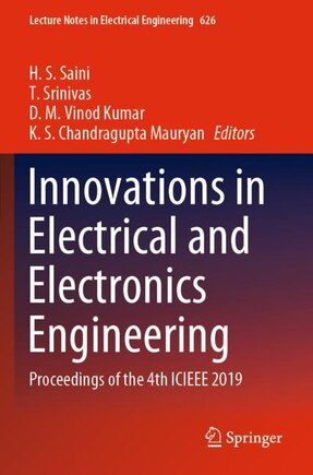 Innovations In Electrical And Electronics Engineering: Proceedings Of The 4th Icieee 2019