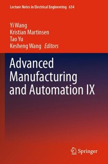Couverture_Advanced Manufacturing And Automation Ix