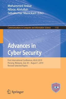 Couverture_Advances in Cyber Security