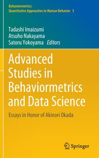 Front cover_Advanced Studies In Behaviormetrics And Data Science