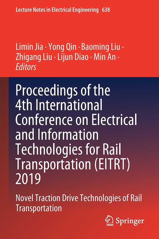 Couverture_Proceedings Of The 4th International Conference On Electrical And Information Technologies For Rail Transportation (eitrt) 2019