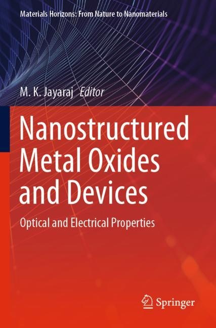 Couverture_Nanostructured Metal Oxides And Devices