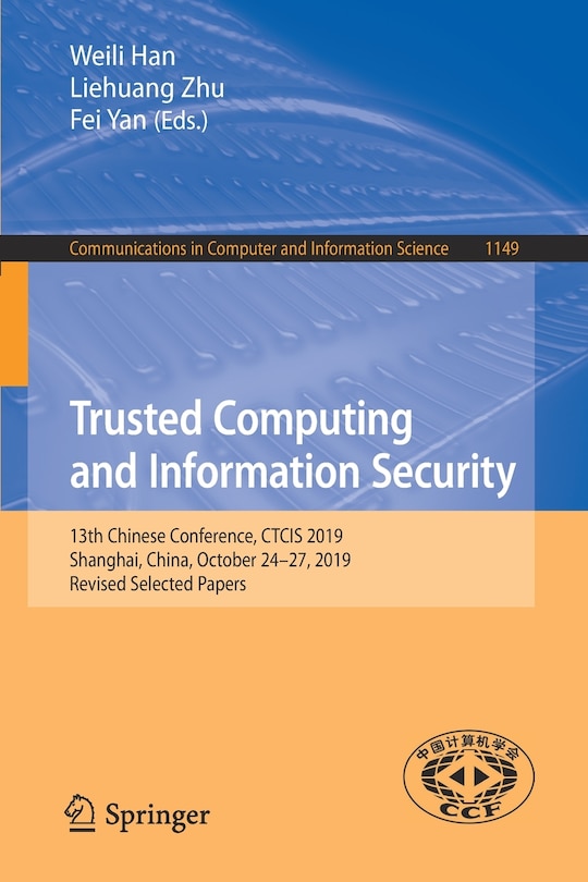 Front cover_Trusted Computing And Information Security