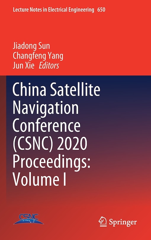 Front cover_China Satellite Navigation Conference (csnc) 2020 Proceedings