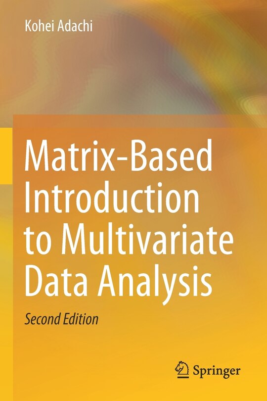 Couverture_Matrix-based Introduction To Multivariate Data Analysis