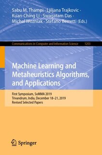 Couverture_Machine Learning And Metaheuristics Algorithms, And Applications